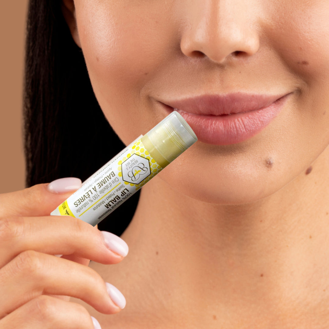 Organic Lip Balm Beeswax Unscented Hydrating Lip Treatment