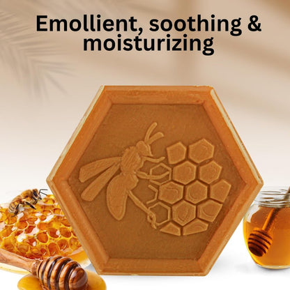 Organic Honey & Propolis Soap – 3x100g Natural, Plant-Based Moisturizing Cleanser for Face, Hands & Body