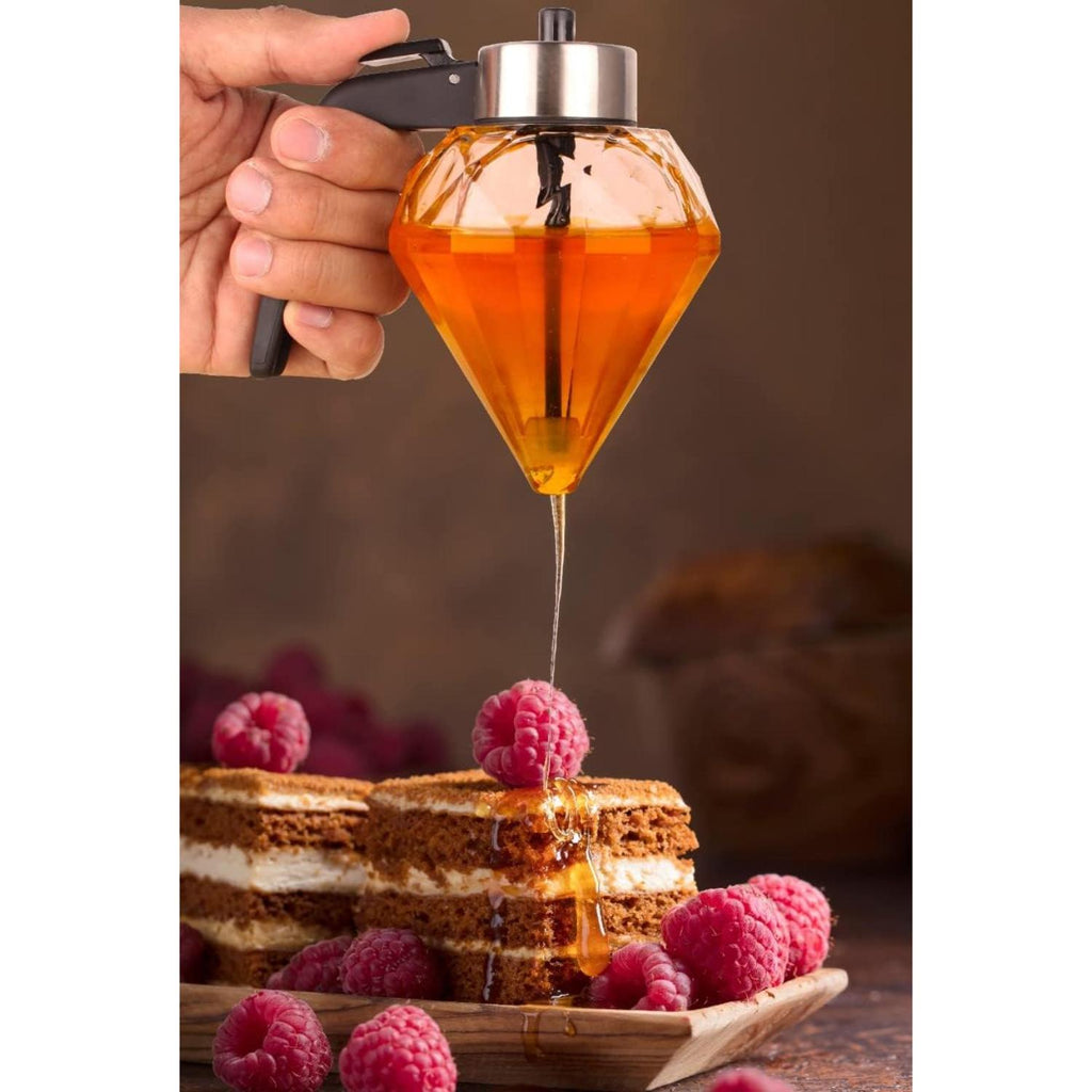 Honey-Myple 200ml Syrup Dispenser – No-Drip, Mess-Free, Leak-Proof Design For Honey, Syrup & Sauces. Easy-Pour, Ergonomic, Durable & Perfect For Kitchen, Dining, Cafés, Or Gifting
