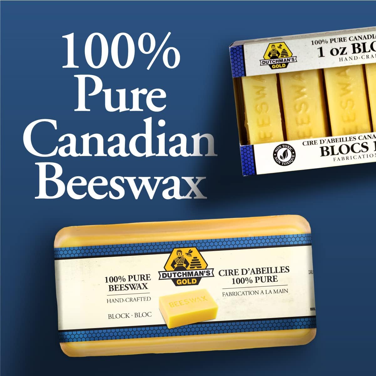 Dutchman's Gold - Pure Canadian Beeswax - Cosmetic Grade - 453g