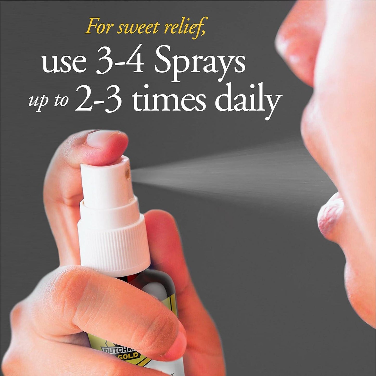 Honey & Propolis Throat Spray, 30ml, Fast-Acting Relief for Sore Throat & Cough