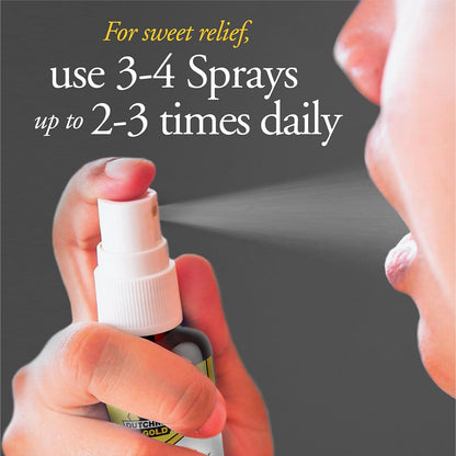 Honey & Propolis Throat Spray, 30ml, Fast-Acting Relief for Sore Throat & Cough