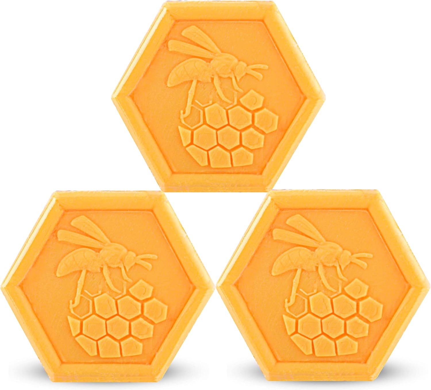 Apinfiore Natural Vegetable Soap with Honey and Royal Jelly – 100% Handmade, Moisturizing & Nourishing – Gentle Cleansing for Face, Hands & Body – Hydrating, Softening & Enriched with Antioxidants – Suitable for All Skin Types – Pack of 3 Bars (100g Each)