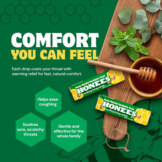 Honey Menthol Eucalyptus Candy Bars