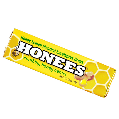Honees Lemon Menthol Eucalyptus Candy Bars – Soothing Throat & Cough Relief