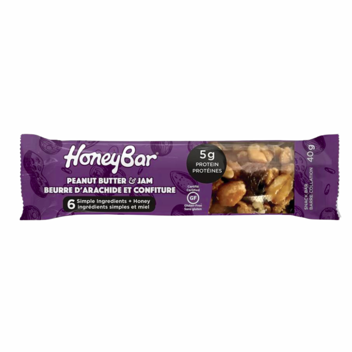 Peanut Butter & Jam Snack Bars 15 Pack