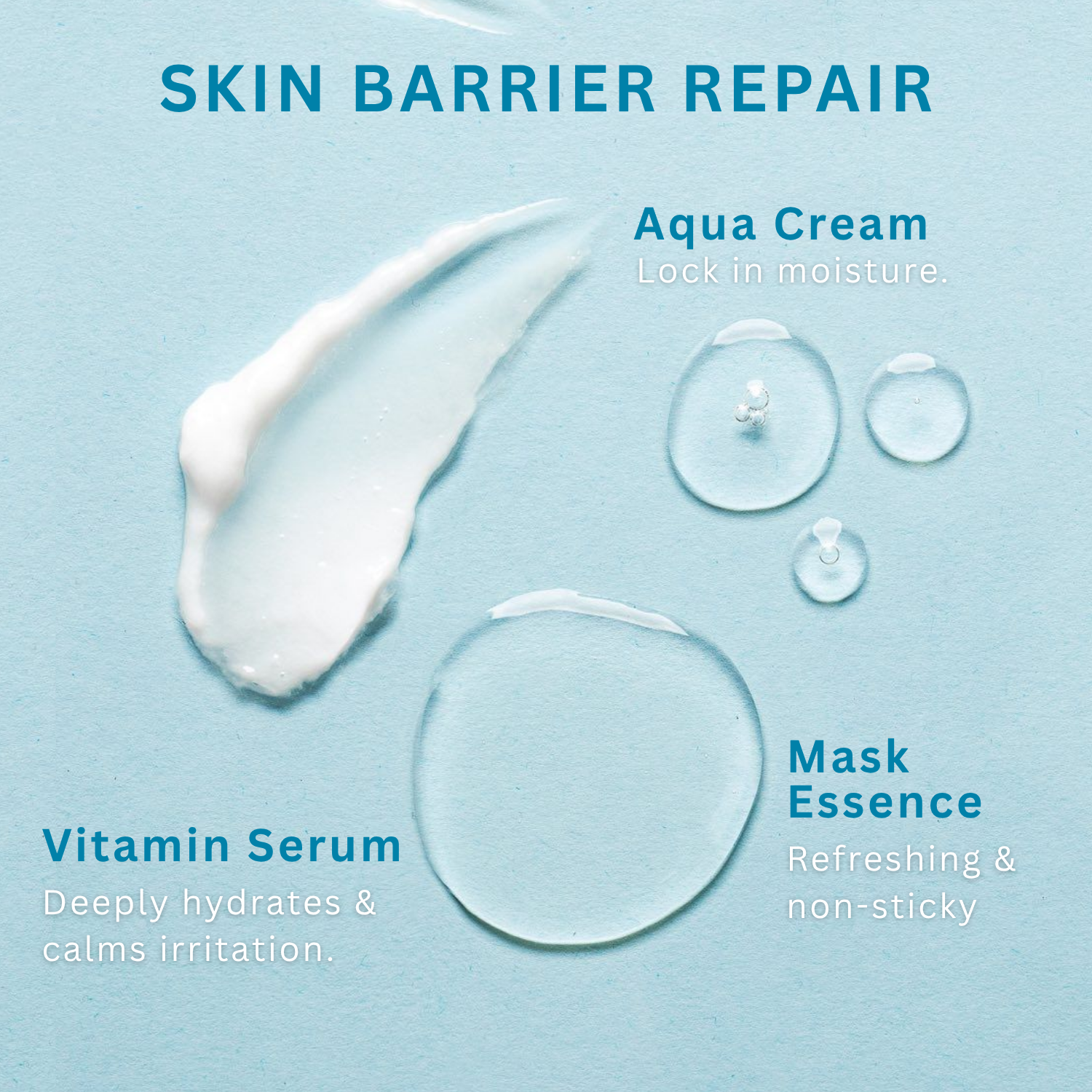 PIME Barrier Repair Skincare Set | 10 Hydrating Masks, Aqua Cream & Vitamin Serum 50ml | Anti-Aging, Acne-Prone, Dark Spots & Wrinkle Care