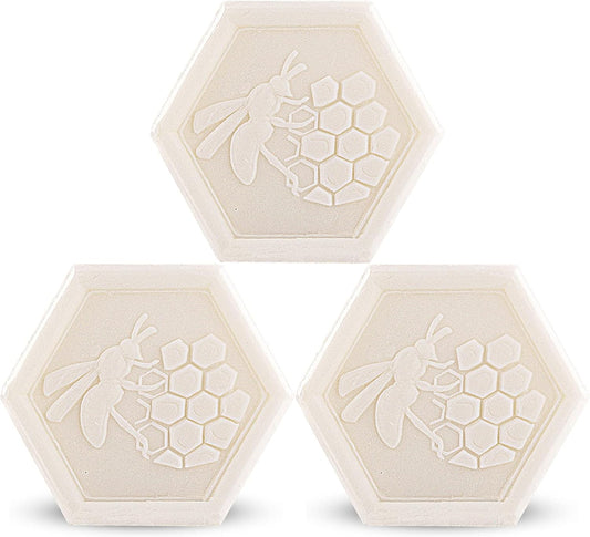 Organic Milk Soap Bars with Shea Butter & Grapeseed Oil – Handmade Moisturizing Cleanser for Face, Hands & Body – 3x100g
