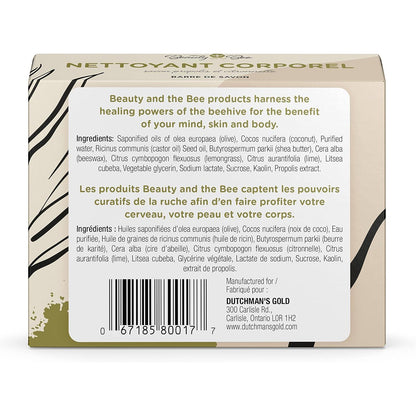 Dutchman's Gold Organic Lemongrass & Propolis Soap 110g – Gentle, Hydrating Cleanser with Natural Antibacterial Care