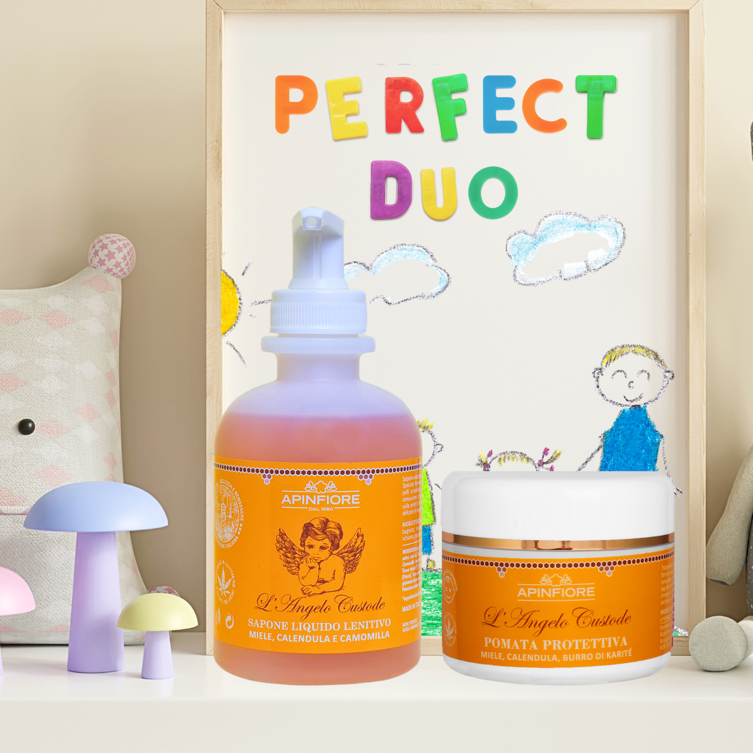 Kids’ Healing Ointment 100ml & Organic Gentle Wash Set 250ml – Relief for Rash, Irritation, Bites & Dry Skin