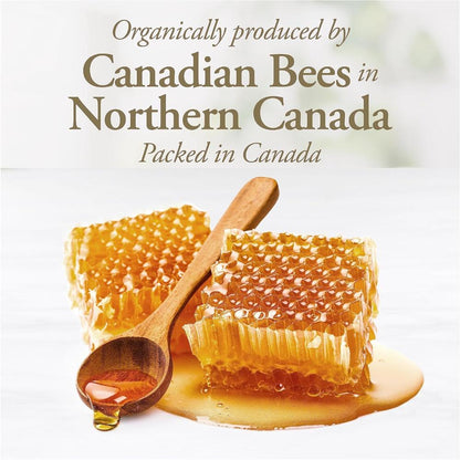 Dutchman's Gold Wildflower Liquid Honey - 1kg, 100% Pure Organic Honey, Premium Grade, No Additives, Perfect for Baking, Sweetening Drinks, and Cooking, Made in Canada