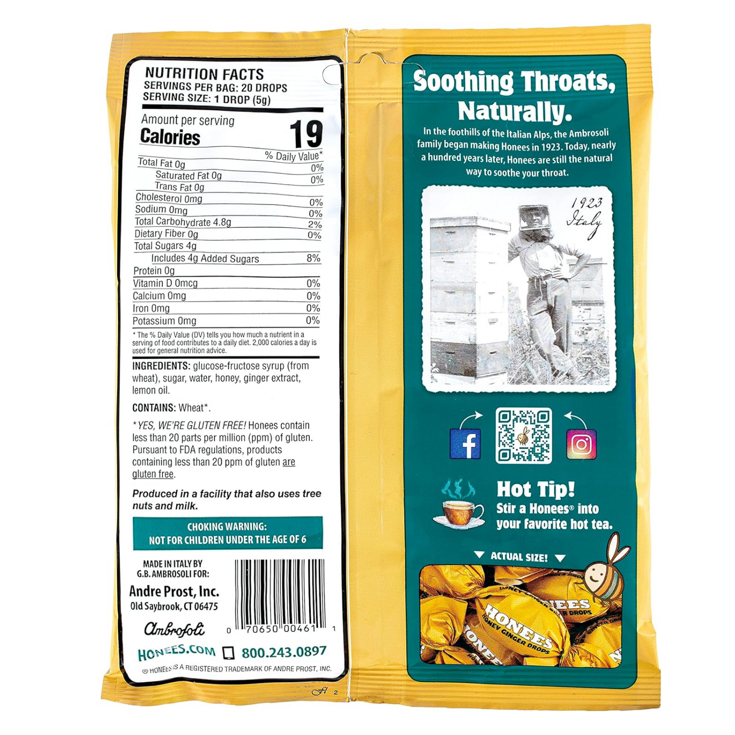 Honees Ginger Candies – Natural Soothing Relief for Throat & Cough