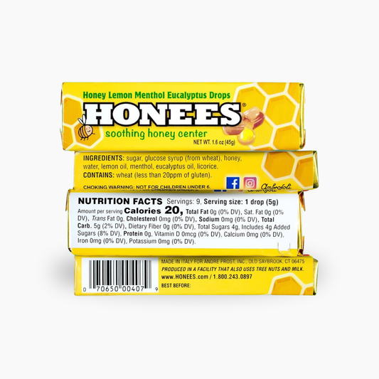 Honey Lemon Menthol Candy Bars