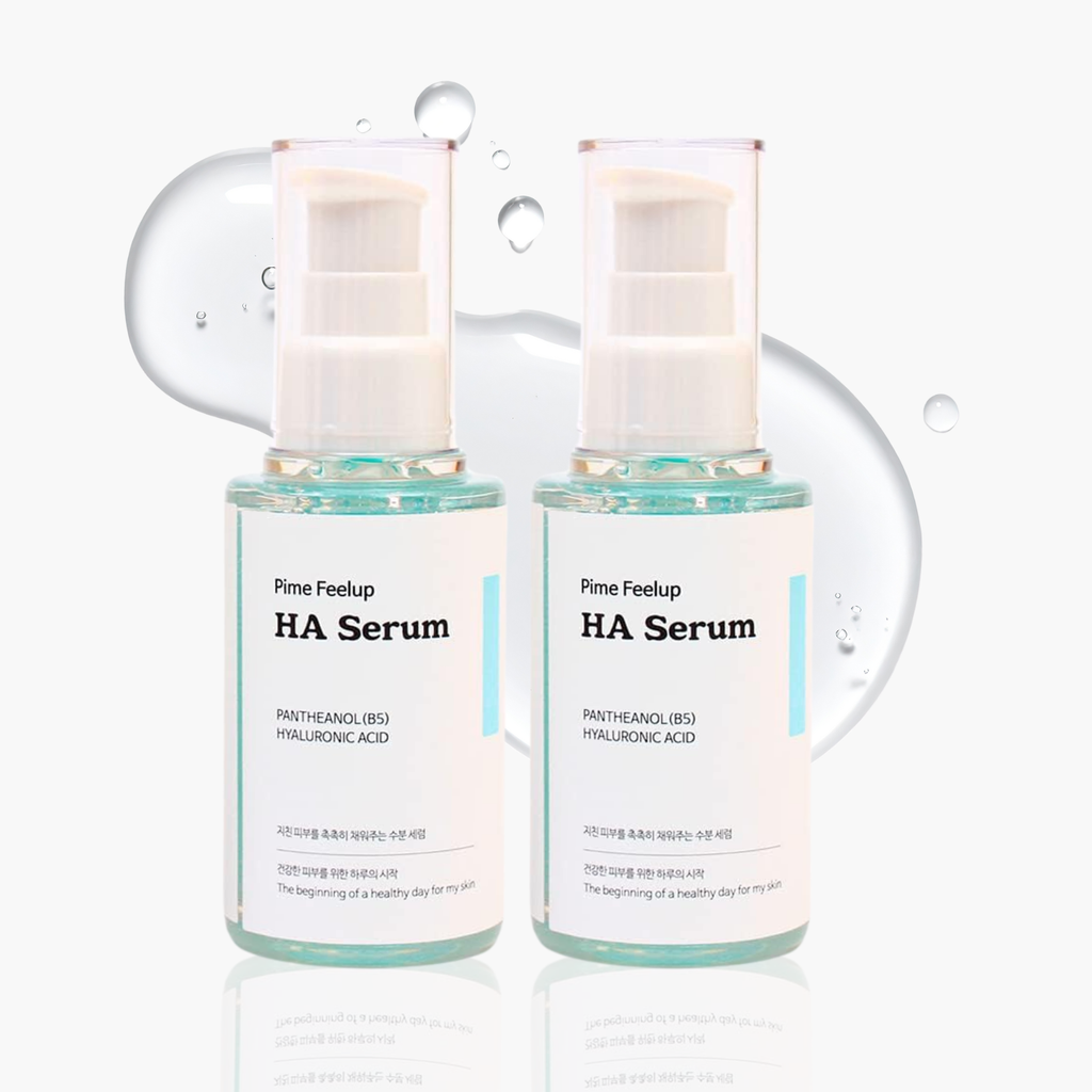 PIME Hyaluronic Acid + Panthenol Hydrating Face Serum 50ml x2 – Lightweight Moisturizer, Skin Barrier Repair, Intense Hydration, Moisture Lock, Redness Care, For Sensitive & Acne Prone Skin