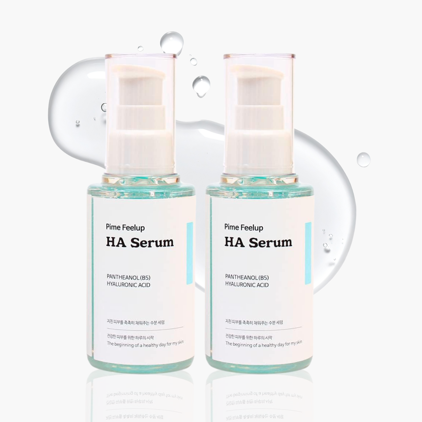 PIME Hyaluronic Acid + Panthenol Hydrating Face Serum 50ml x2 – Lightweight Moisturizer, Skin Barrier Repair, Intense Hydration, Moisture Lock, Redness Care, For Sensitive & Acne Prone Skin