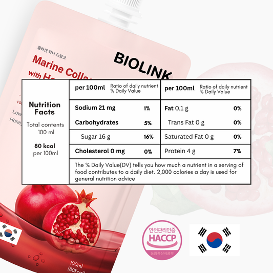Marine Collagen Drink with Black Ginseng, Honey and Hyaluronic Acid