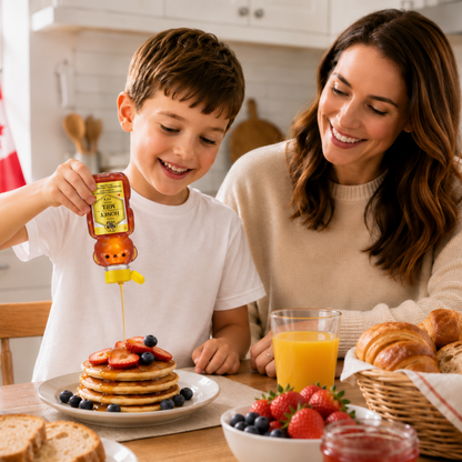 Dutchman’s Gold Summer Blossom Honey Bear 375g, 100% Pure Canadian Honey, Natural Sweetener