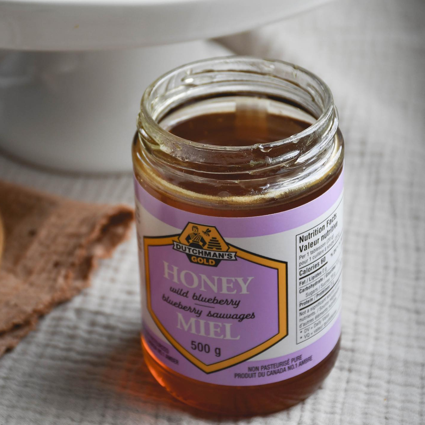 Dutchman’s Gold Blueberry Honey, 500g, Natural Sweetener & No Additives