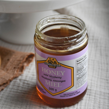 Dutchman’s Gold Blueberry Honey, 500g, Natural Sweetener & No Additives