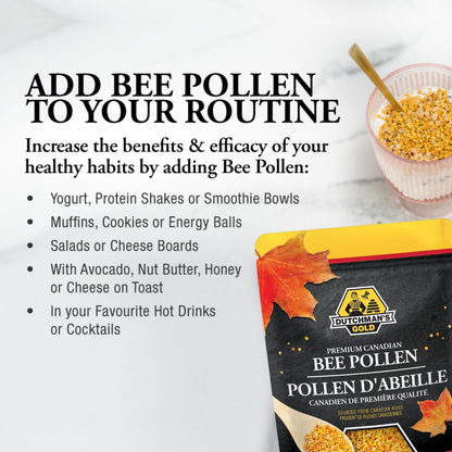 Dutchman’s Gold Pure Canadian Bee Pollen Granules, 500g, Immune & Energy Booster