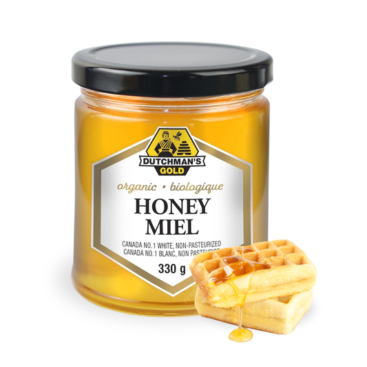Organic Liquid Honey 330g – Pure Organic Honey, 100% Natural Sweetener, No Additives