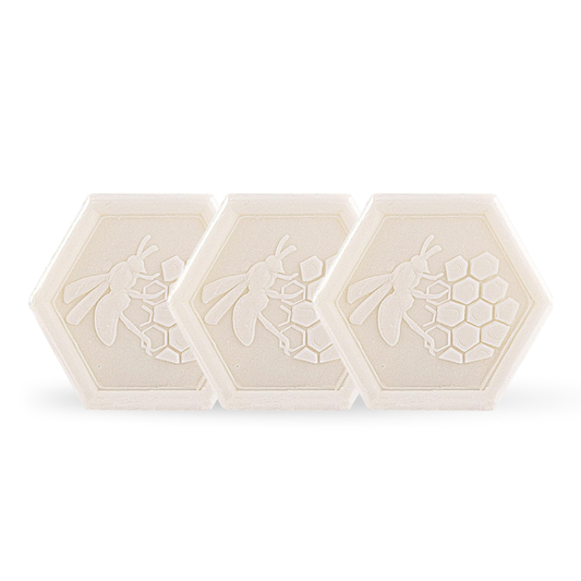 Organic Milk Soap Bars with Shea Butter & Grapeseed Oil – Handmade Moisturizing Cleanser for Face, Hands & Body – 3x100g