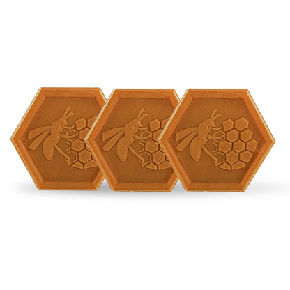Organic Honey & Propolis Soap – 3x100g Natural, Plant-Based Moisturizing Cleanser for Face, Hands & Body