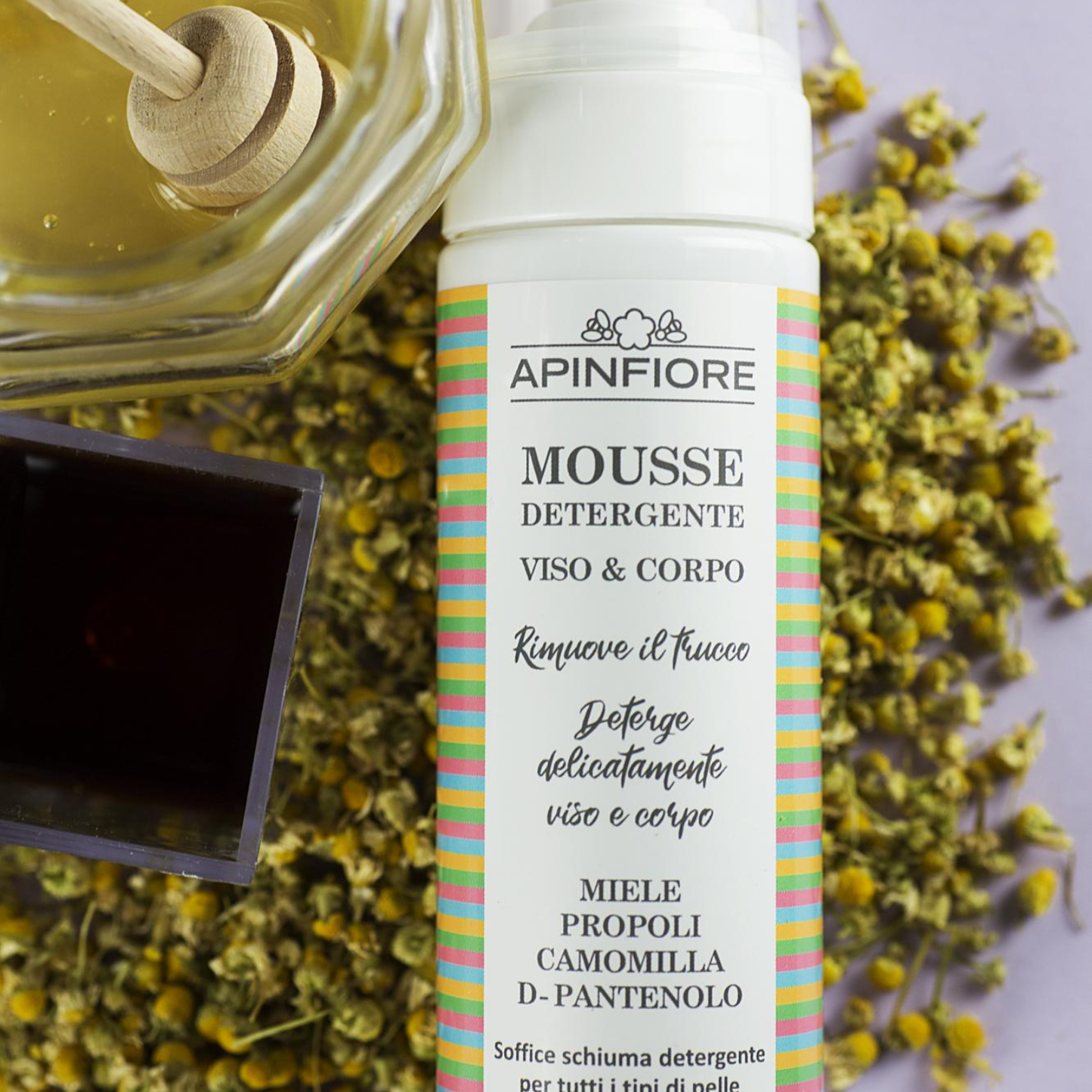 Facial Cleanser Mousse with Honey and Chamomile