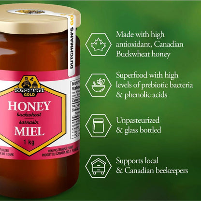 Buckwheat Honey 150g x2 – Deep Rich Flavor, Antioxidant-Rich Wellness Honey