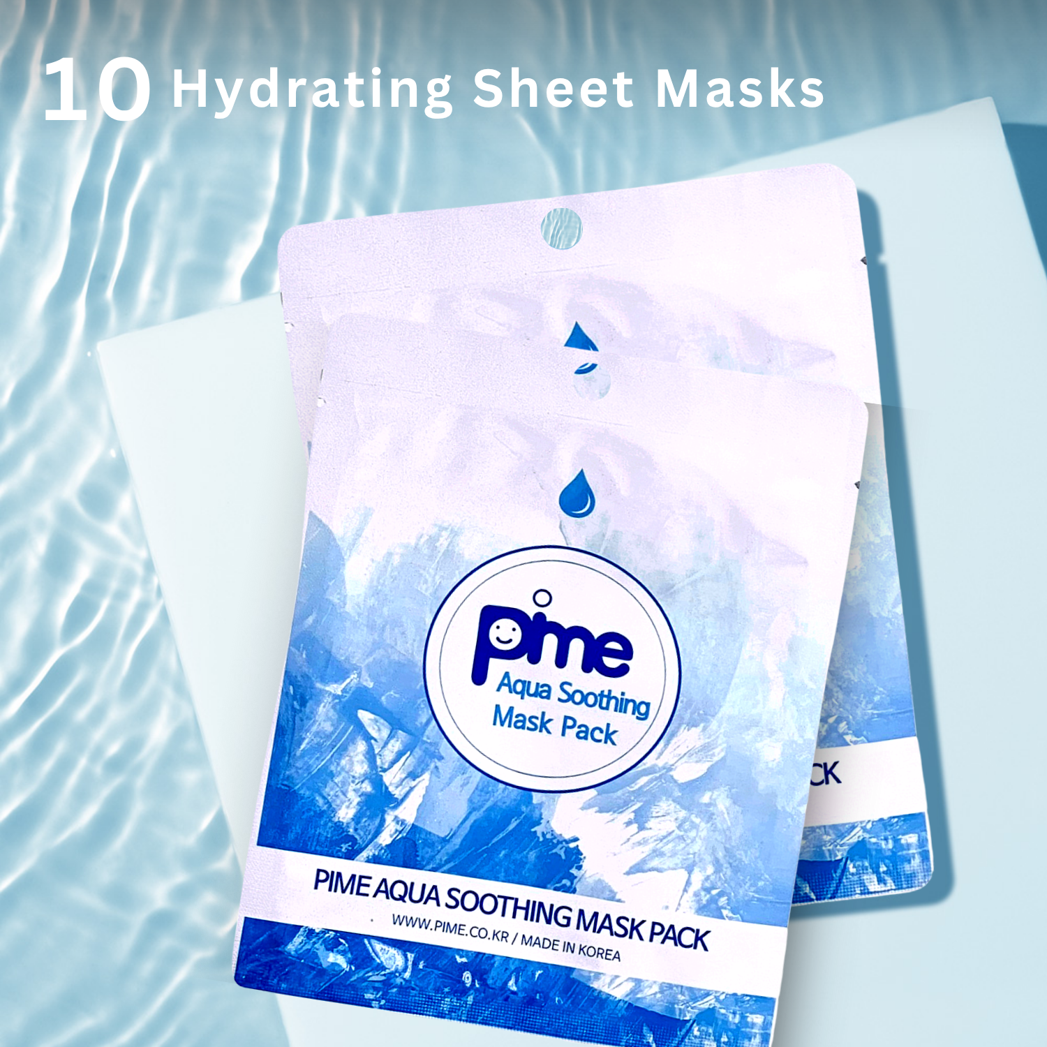 PIME Barrier Repair Skincare Set | 10 Hydrating Masks, Aqua Cream & Vitamin Serum 50ml | Anti-Aging, Acne-Prone, Dark Spots & Wrinkle Care