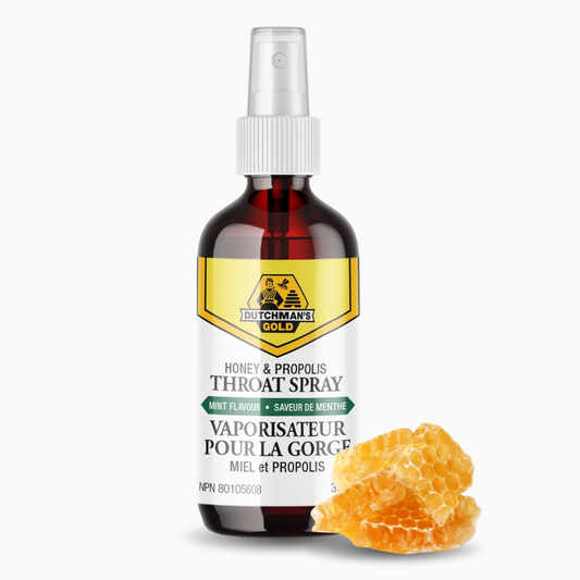 Honey & Propolis Throat Spray, 30ml, Fast-Acting Relief for Sore Throat & Cough