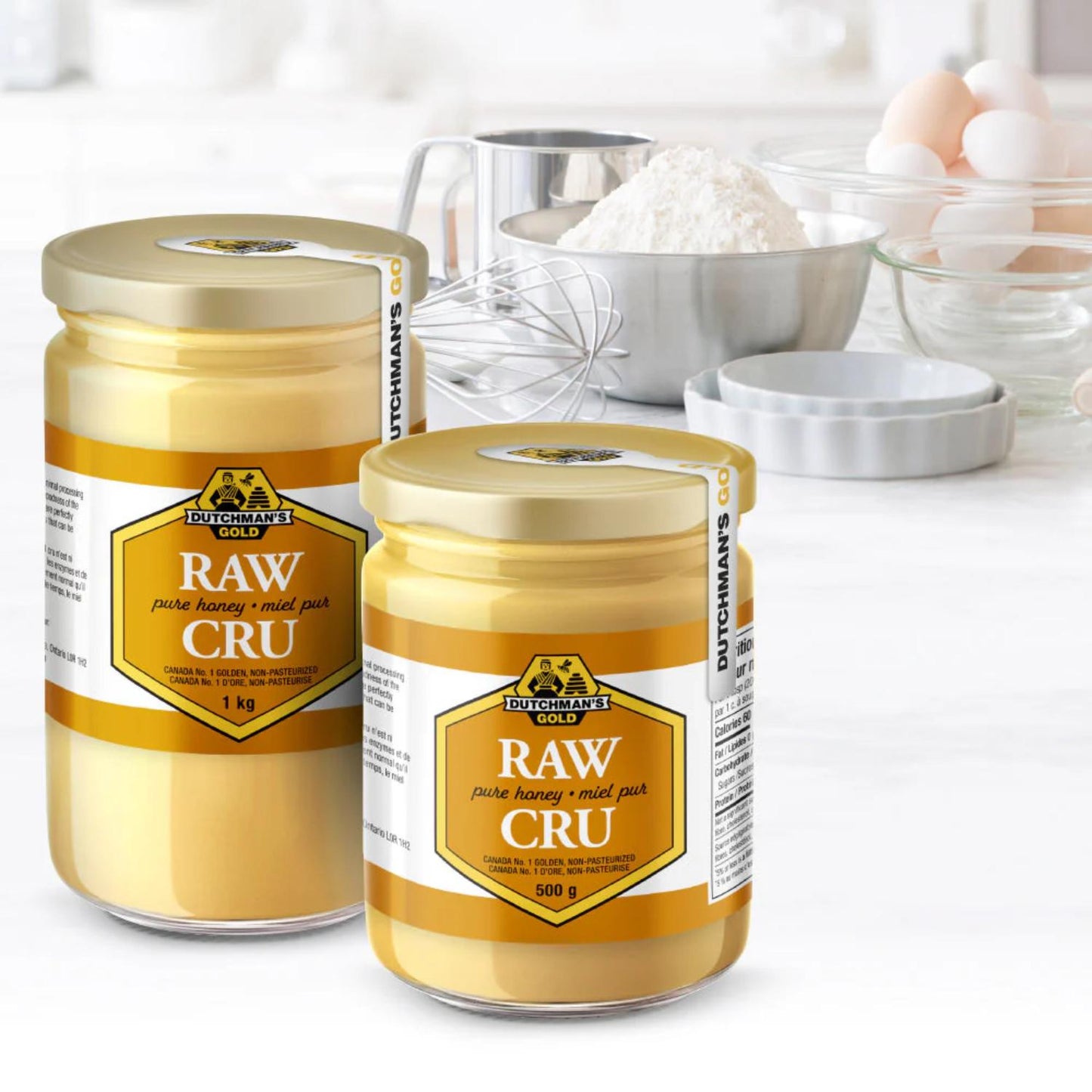 Dutchman's Gold Raw Honey 500g - Unfiltered - Non-pasteurized